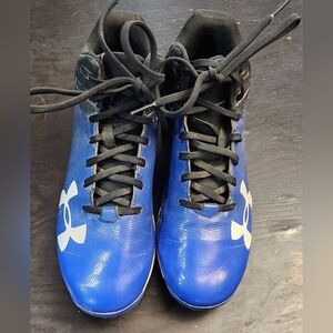 Under Armour Kids' Blue Athletic Cleats Sz 6.5